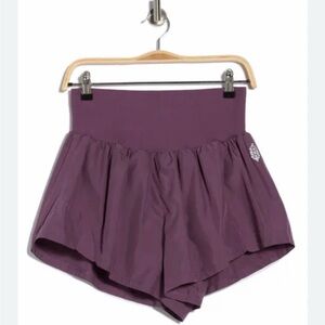 FREE PEOPLE FP MOVEMENT Carpe Diem High-Waist Purple Active Shorts Size XS